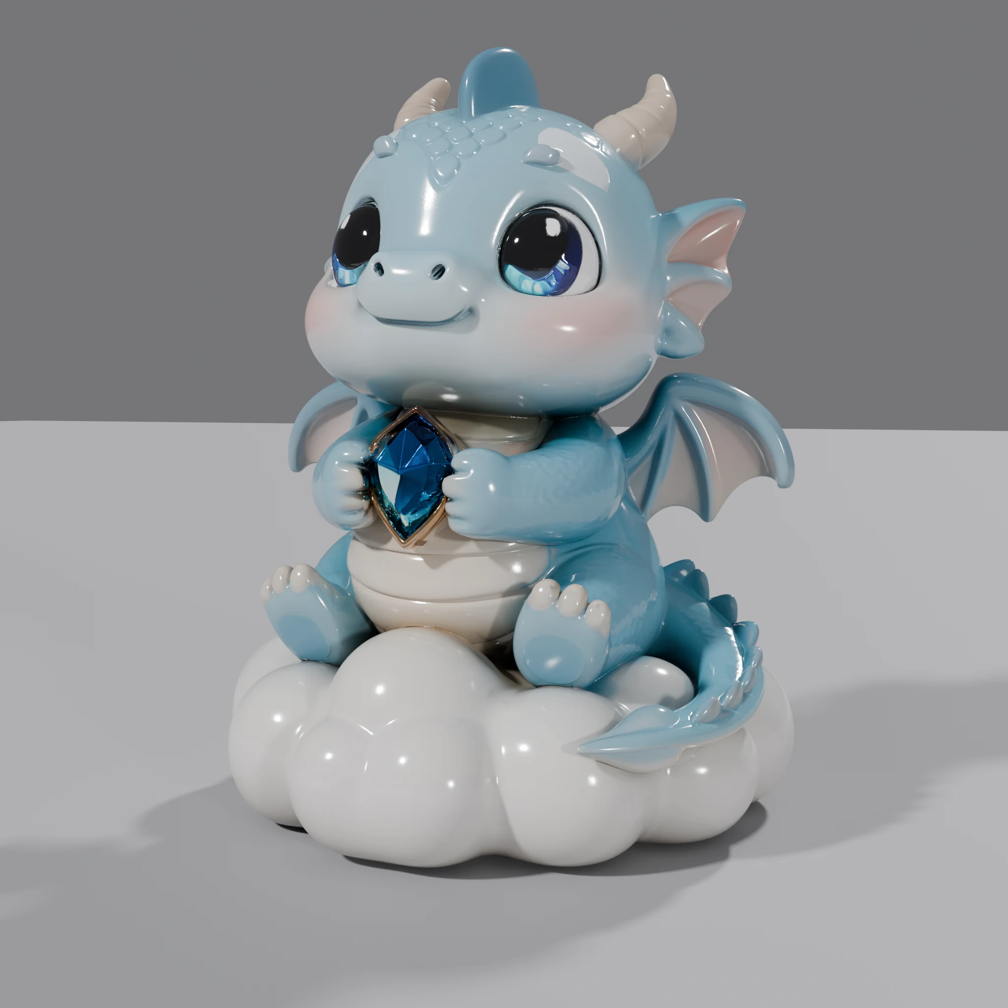 Cerulean Dragon on Cloud