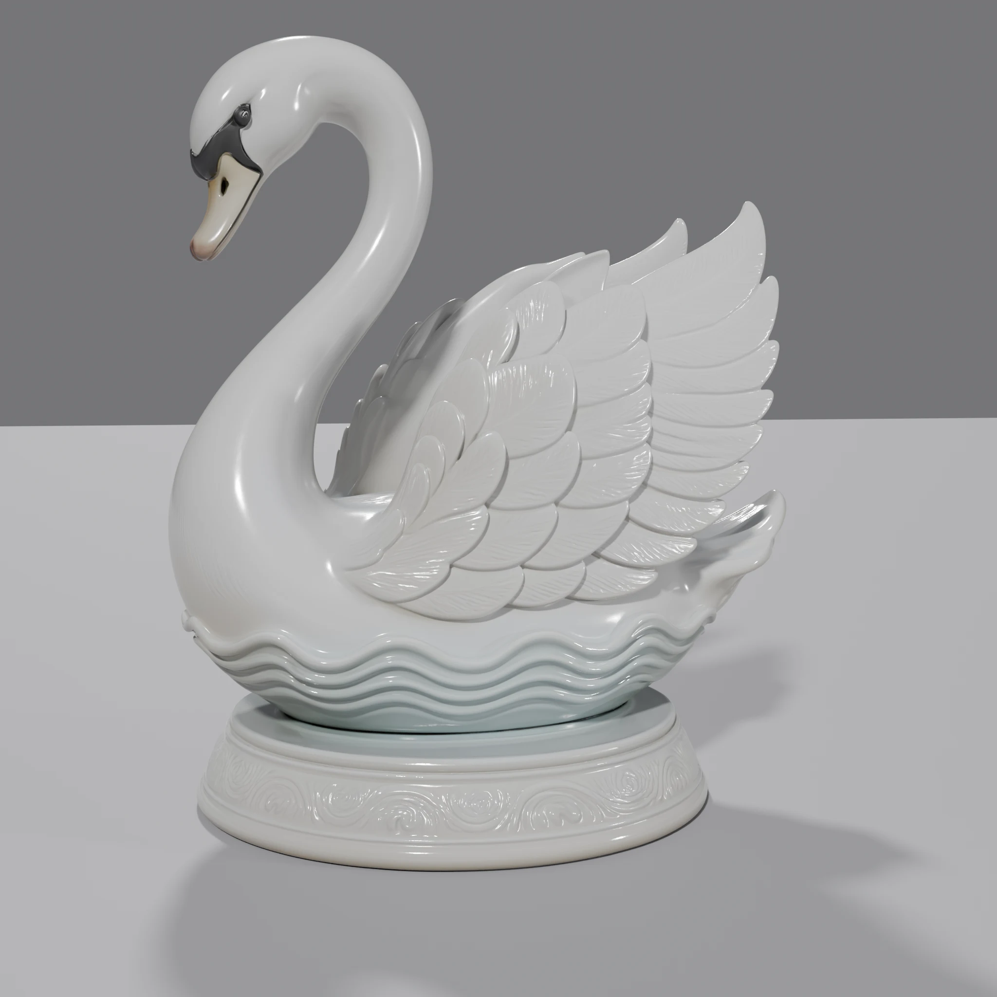 Elegant Swan Sculpture