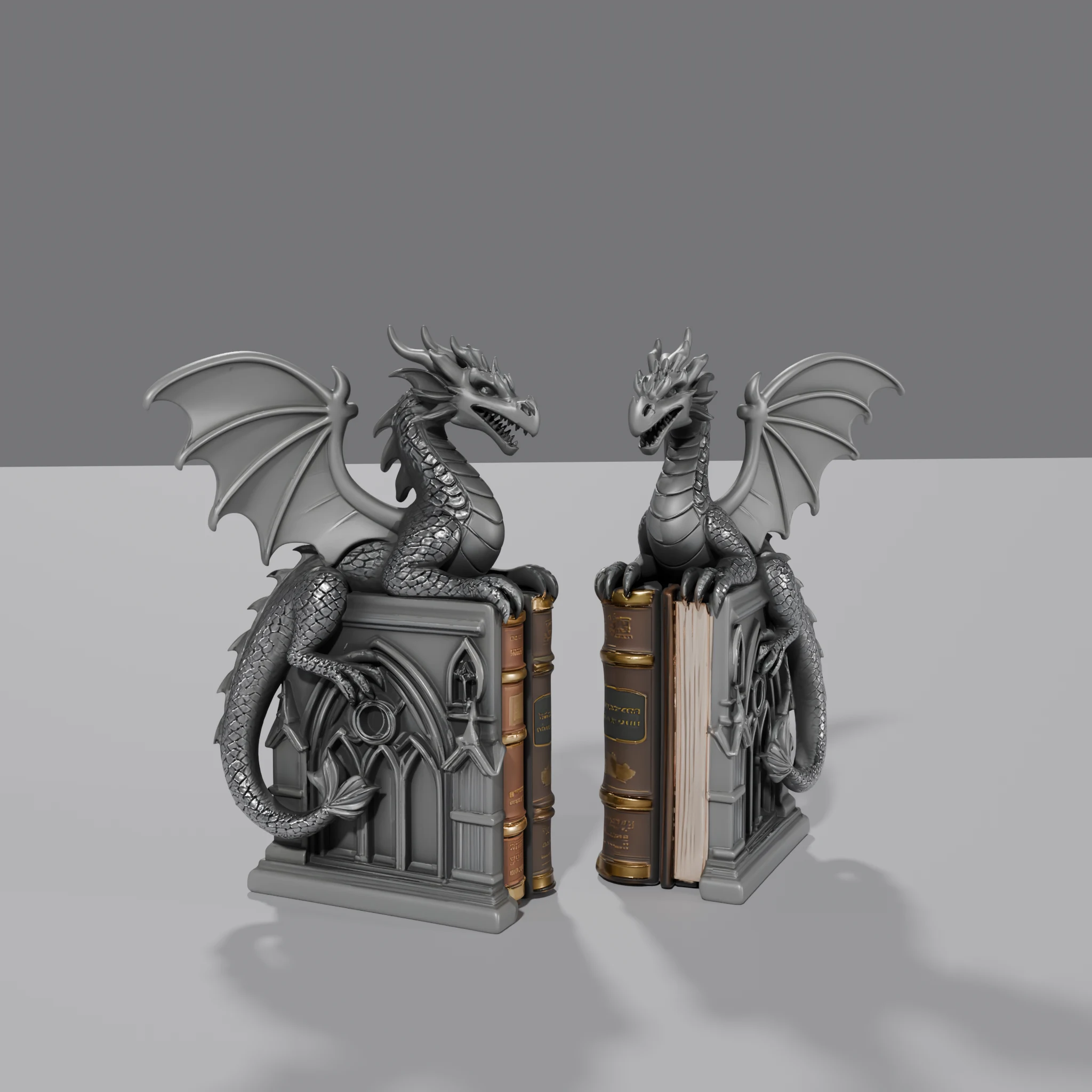 Gothic Dragon Bookend