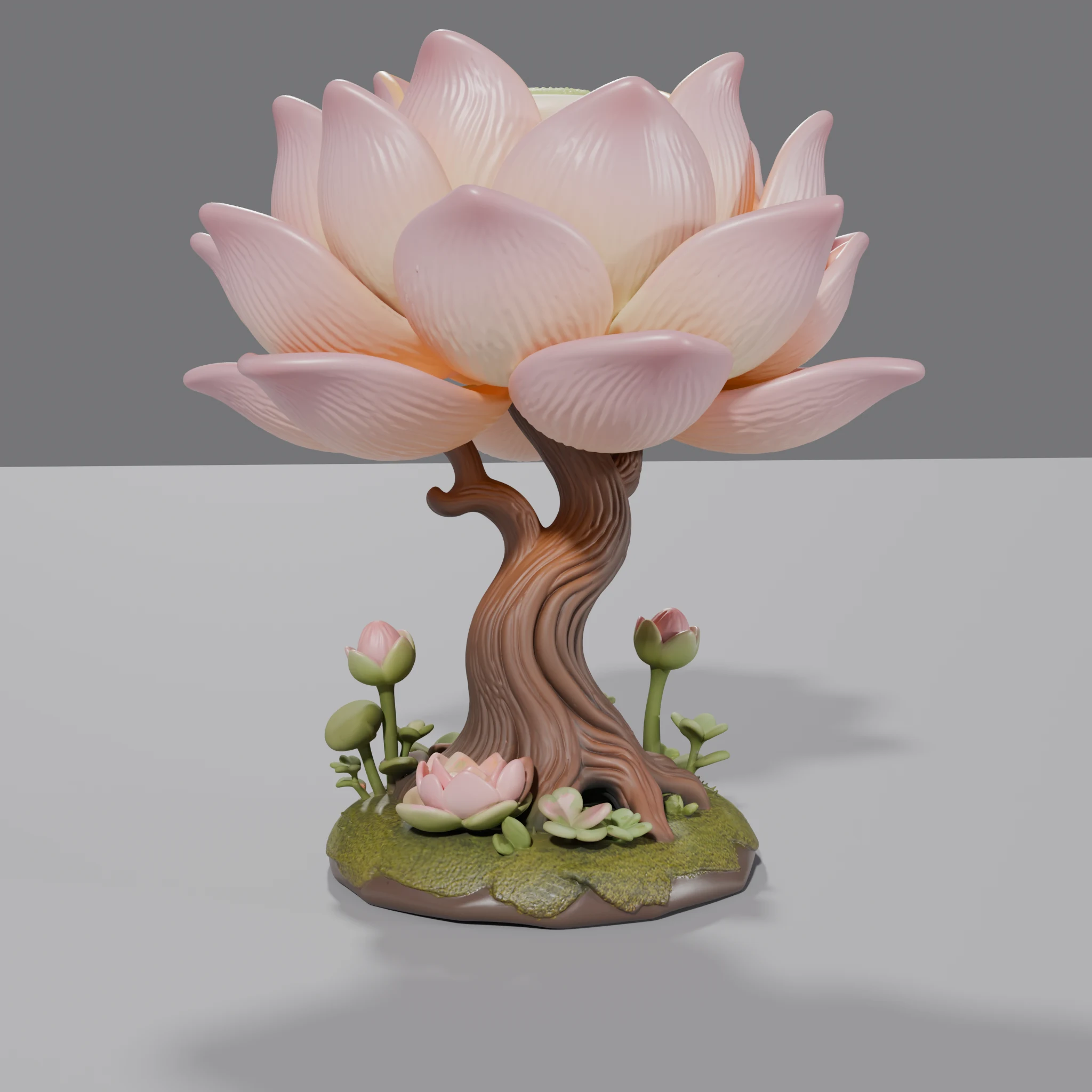 Lotus Blossom Tree Sculpture