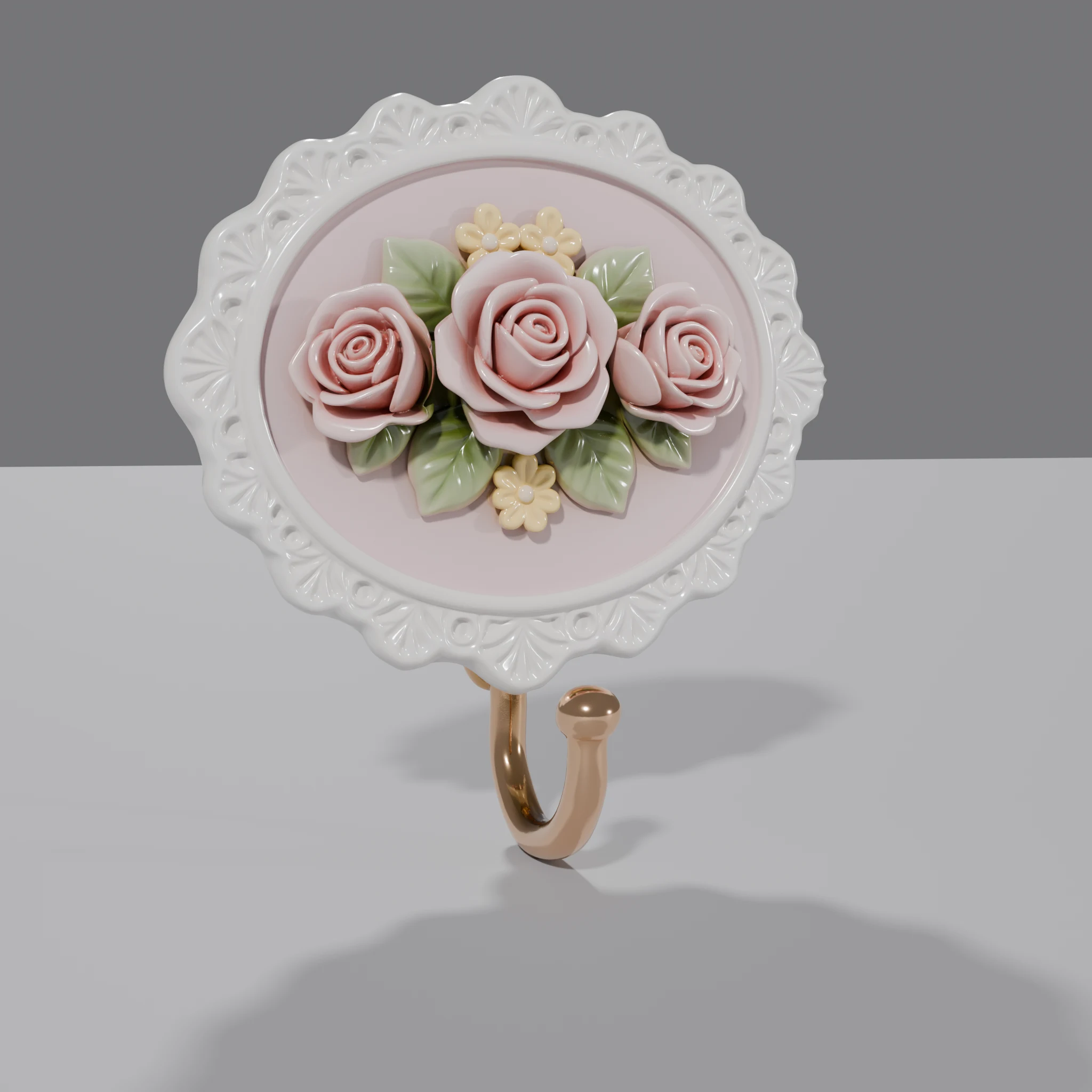 Ornate Floral Wall Hook